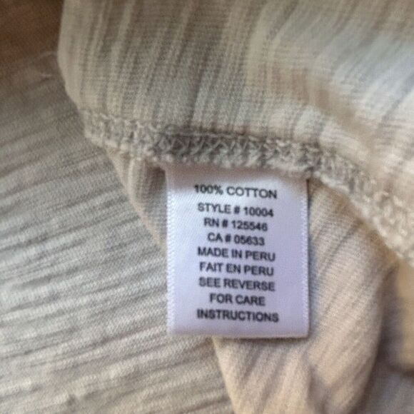 Escape By Habitat Beige Tunic T Shirt Slub Knit Curved Hem Neutral Minimalist XL - Picture 4 of 8